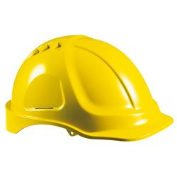 Přilba ABS 900, up.kolečko, textil, žlutá